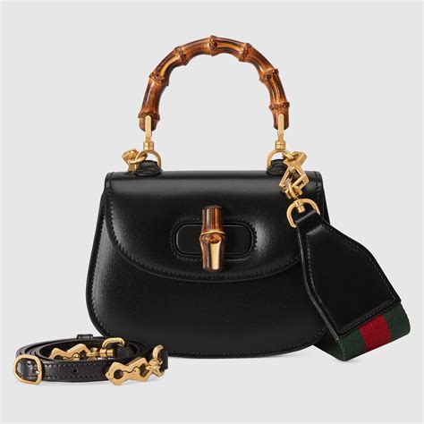 gucci bamboo 1947 black|gucci bamboo bag 2021.